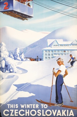 This Winter to Czechoslovakia poster in 1930